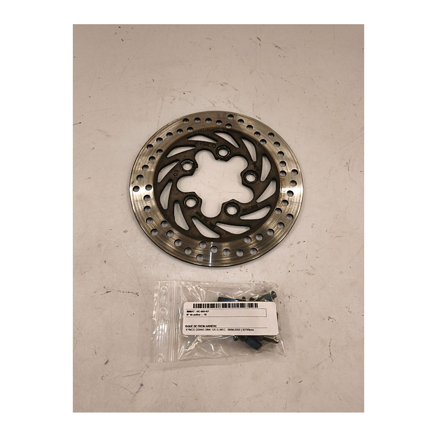 Disque de frein arrière  pour KYMCO GRAND DINK 125 S
