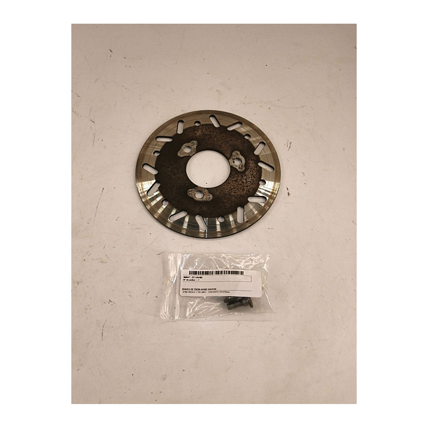 Disques de frein avant gauche  pour SYM FIDDLE 3 125